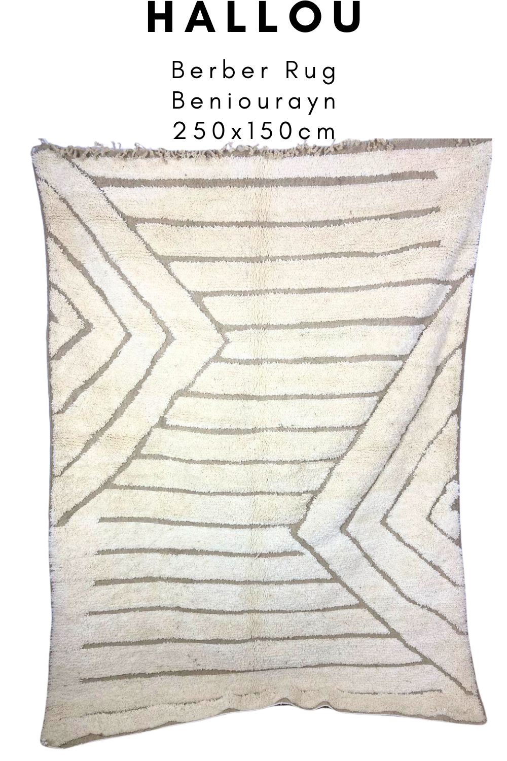 "HALLOU" Berber Rug Beniourayen